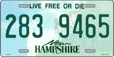 NH license plate 2839465