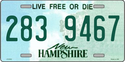 NH license plate 2839467