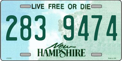 NH license plate 2839474