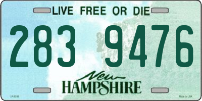 NH license plate 2839476
