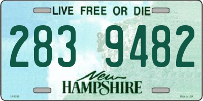 NH license plate 2839482