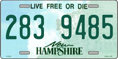 NH license plate 2839485
