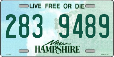 NH license plate 2839489