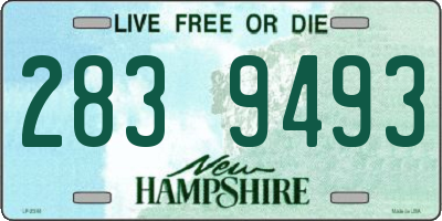 NH license plate 2839493