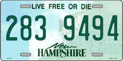 NH license plate 2839494