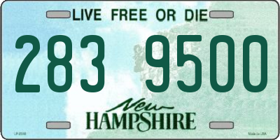 NH license plate 2839500