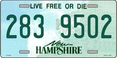 NH license plate 2839502