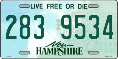 NH license plate 2839534