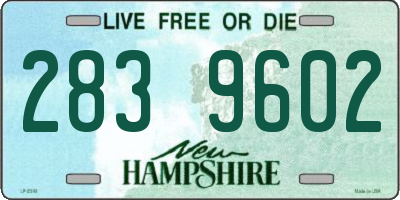 NH license plate 2839602