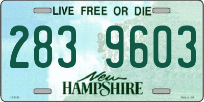 NH license plate 2839603