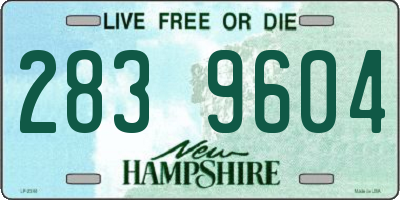 NH license plate 2839604