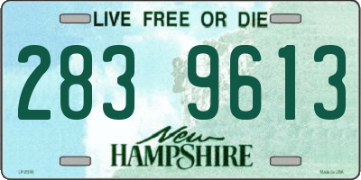NH license plate 2839613