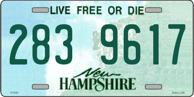 NH license plate 2839617
