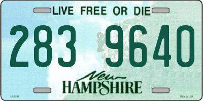 NH license plate 2839640