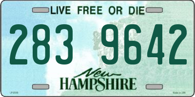 NH license plate 2839642