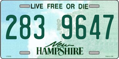NH license plate 2839647