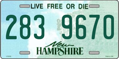 NH license plate 2839670