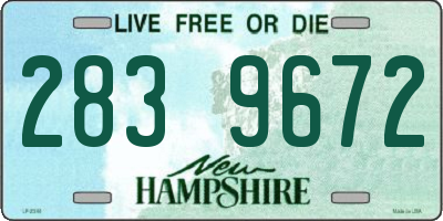 NH license plate 2839672