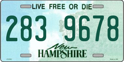 NH license plate 2839678
