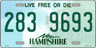 NH license plate 2839693