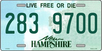NH license plate 2839700