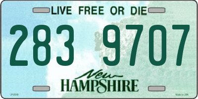 NH license plate 2839707