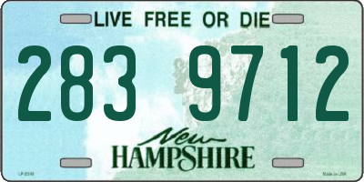 NH license plate 2839712