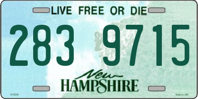 NH license plate 2839715