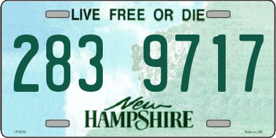 NH license plate 2839717