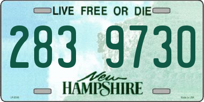 NH license plate 2839730