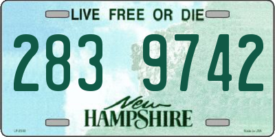 NH license plate 2839742