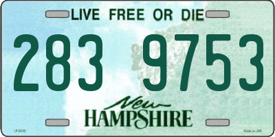 NH license plate 2839753