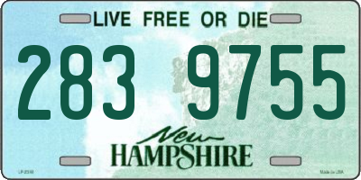 NH license plate 2839755