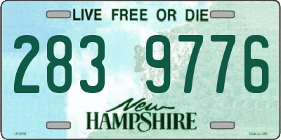 NH license plate 2839776