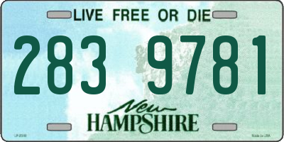 NH license plate 2839781