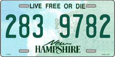 NH license plate 2839782