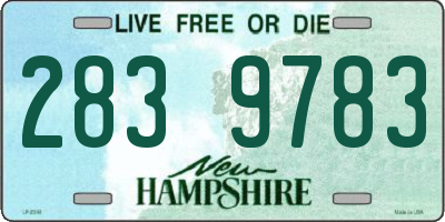 NH license plate 2839783