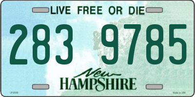 NH license plate 2839785
