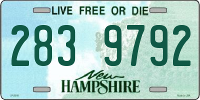 NH license plate 2839792