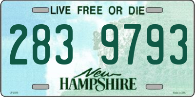 NH license plate 2839793