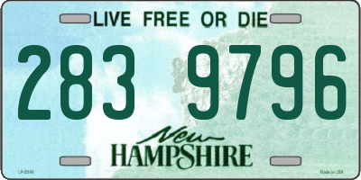 NH license plate 2839796