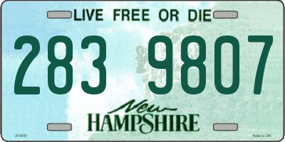 NH license plate 2839807