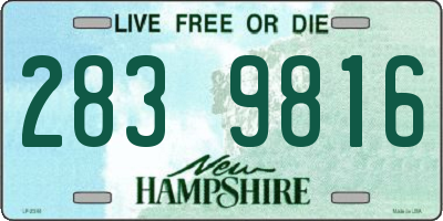 NH license plate 2839816