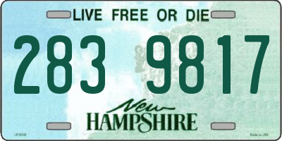 NH license plate 2839817