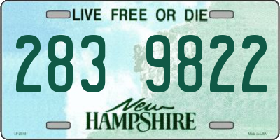 NH license plate 2839822