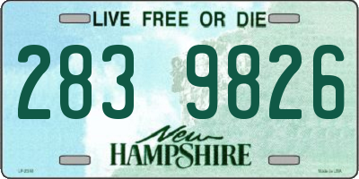 NH license plate 2839826