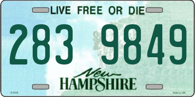 NH license plate 2839849