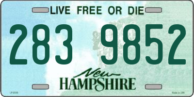 NH license plate 2839852