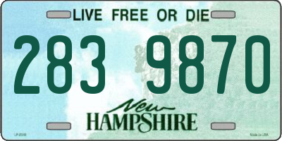 NH license plate 2839870