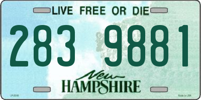 NH license plate 2839881